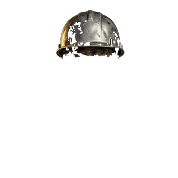 Dented Tin Helmet